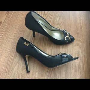 Guess open toe heels